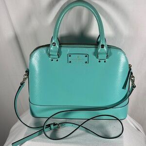 Kate Spade Aqua Leather Satchel